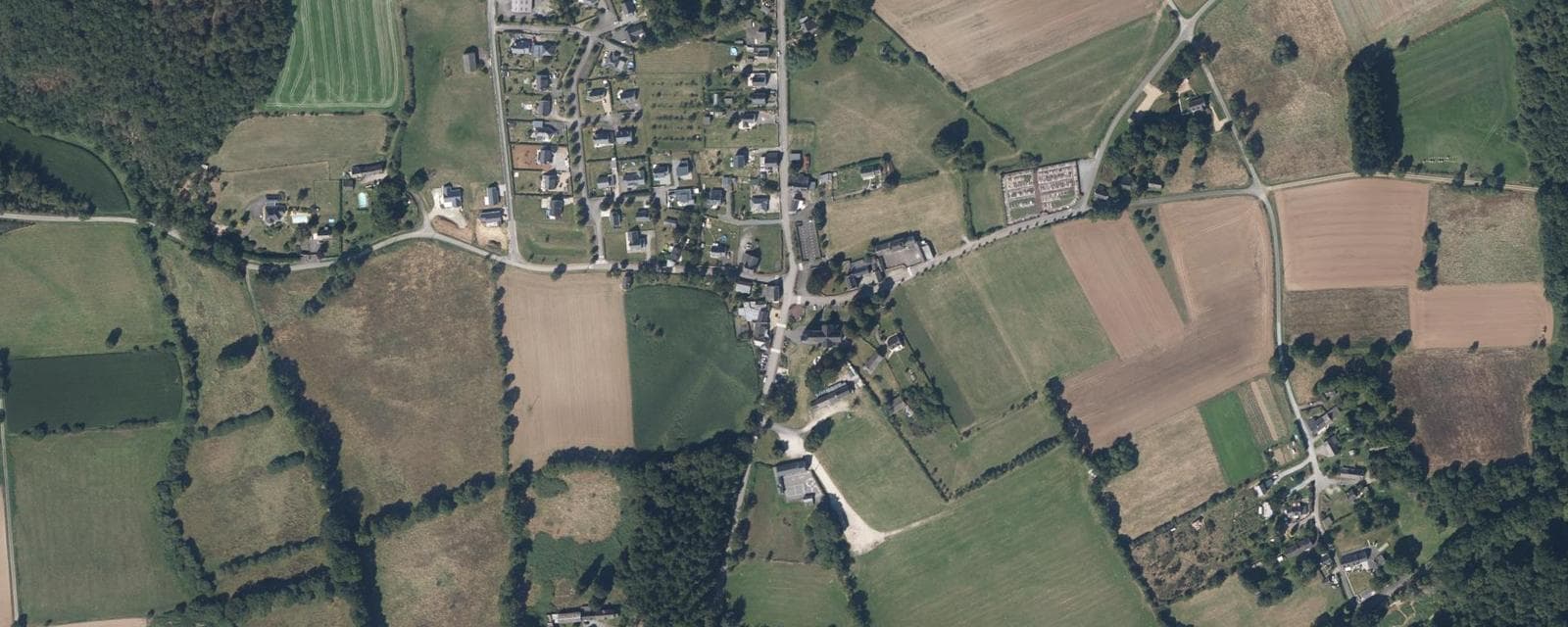 Vue aérienne de Porcaro (Morbihan)