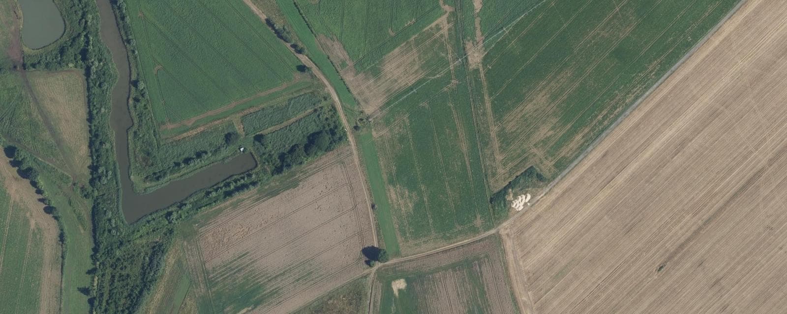 Vue aérienne de Quincy-Basse (Aisne)
