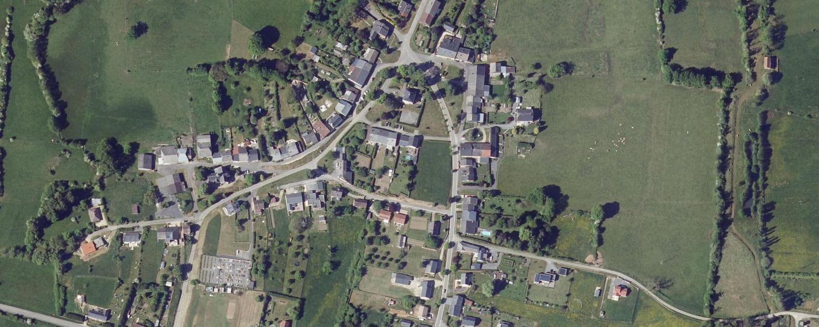 Vue aérienne de Raillicourt (Ardennes)
