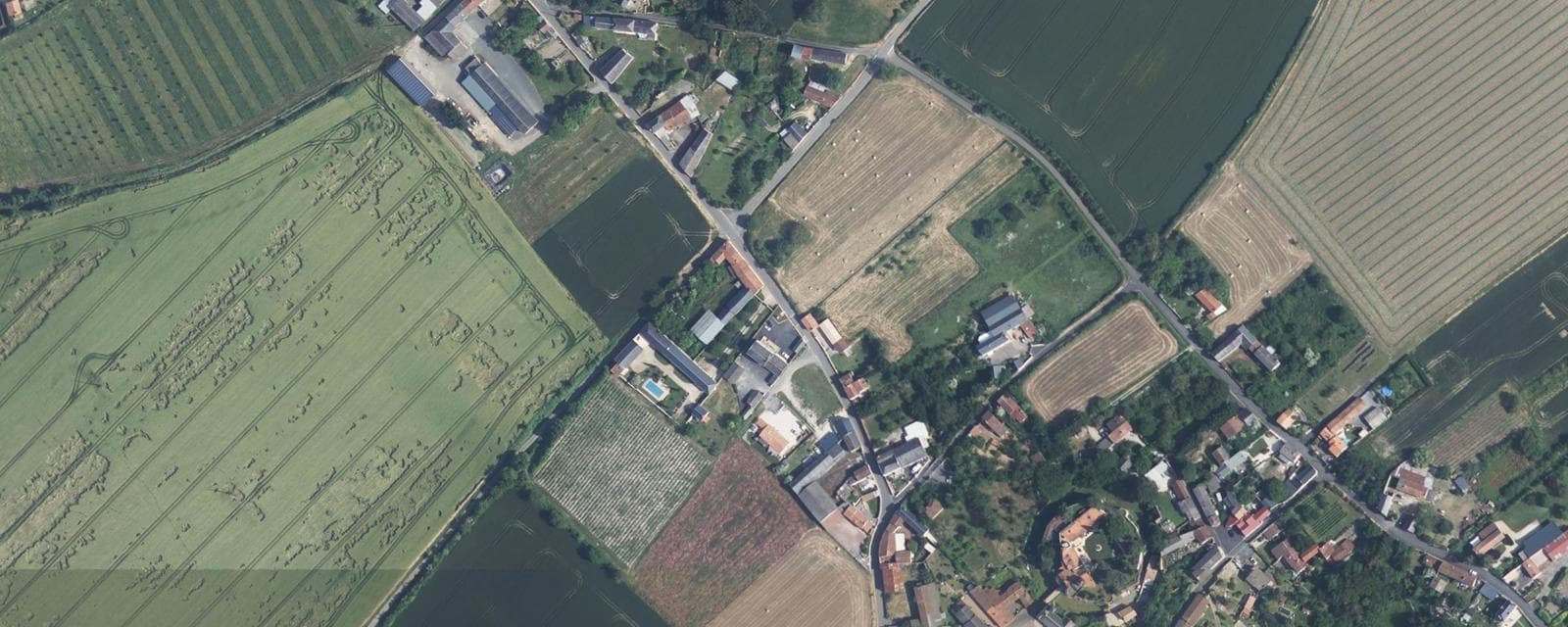 Vue aérienne de Ranton (Vienne)