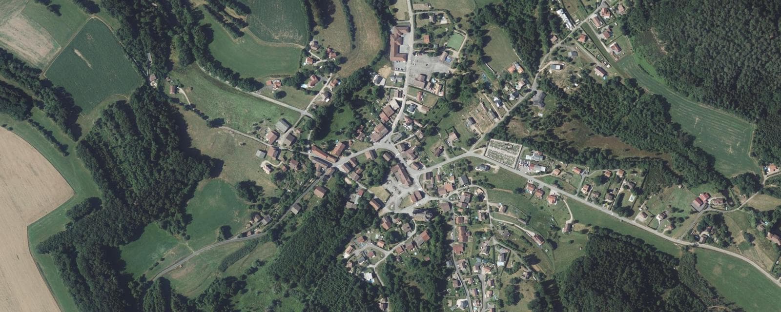 Vue aérienne de Raon-aux-Bois (Vosges)