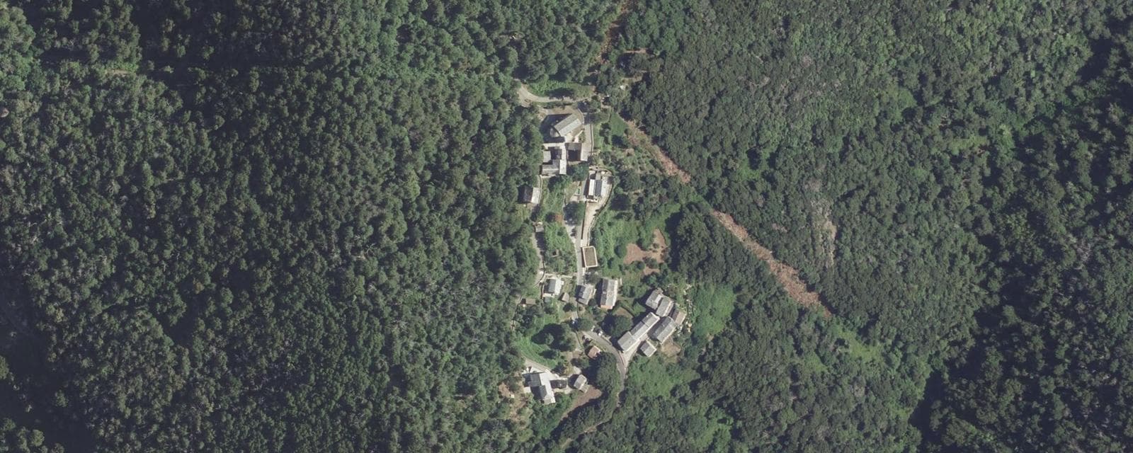Vue aérienne de Rapaggio (Haute-Corse)