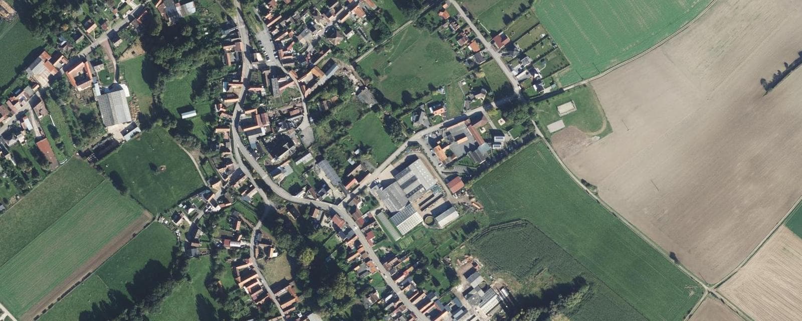Vue aérienne de Rebreuve-Ranchicourt (Pas-de-Calais)