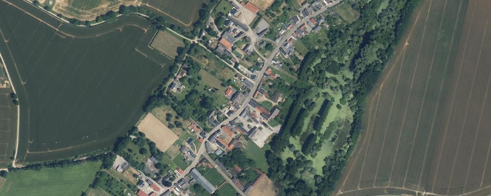 Vue aérienne de Regny (Aisne)