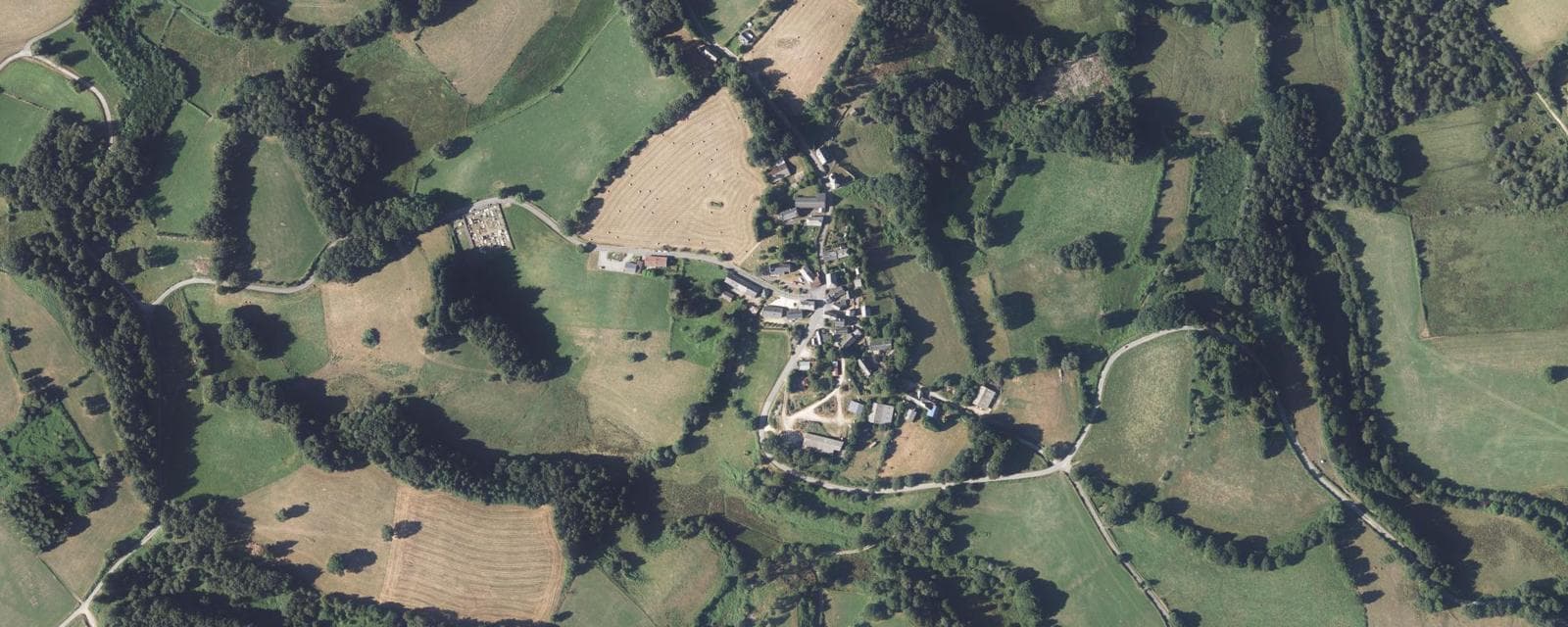 Vue aérienne de Rempnat (Haute-Vienne)