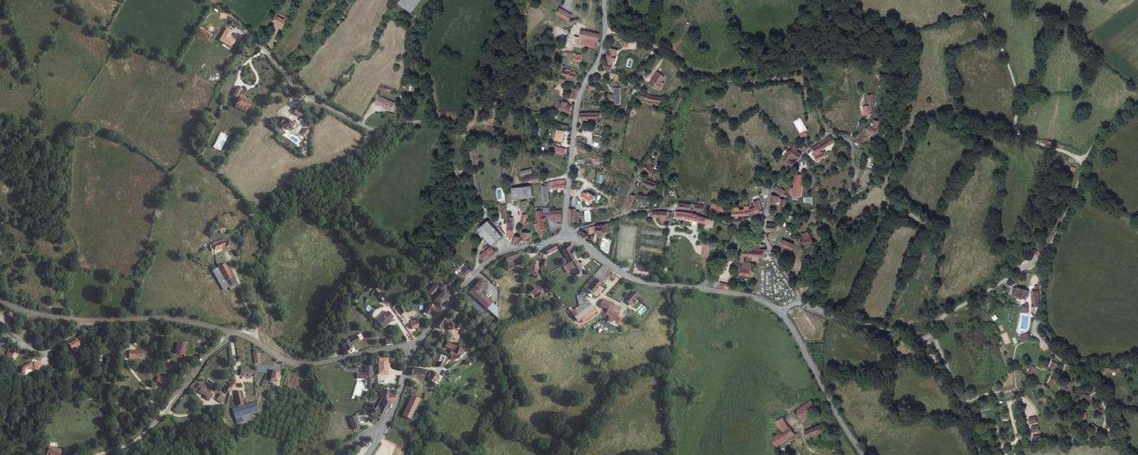 Vue aérienne de Reyrevignes (Lot)