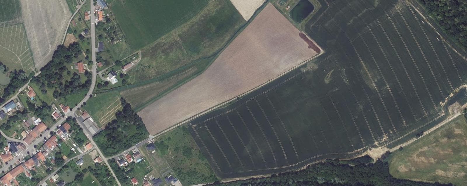 Vue aérienne de Rodalbe (Moselle)