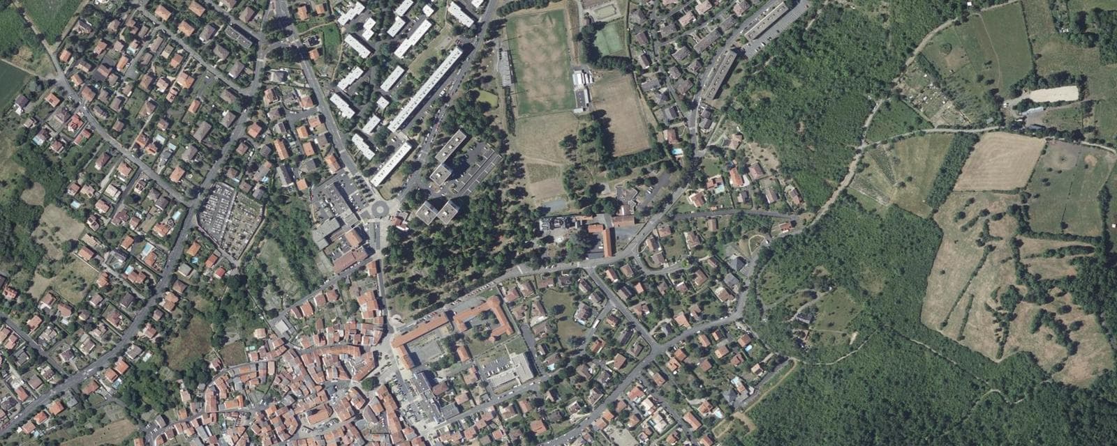 Vue aérienne de Romagnat (Puy-de-Dôme)