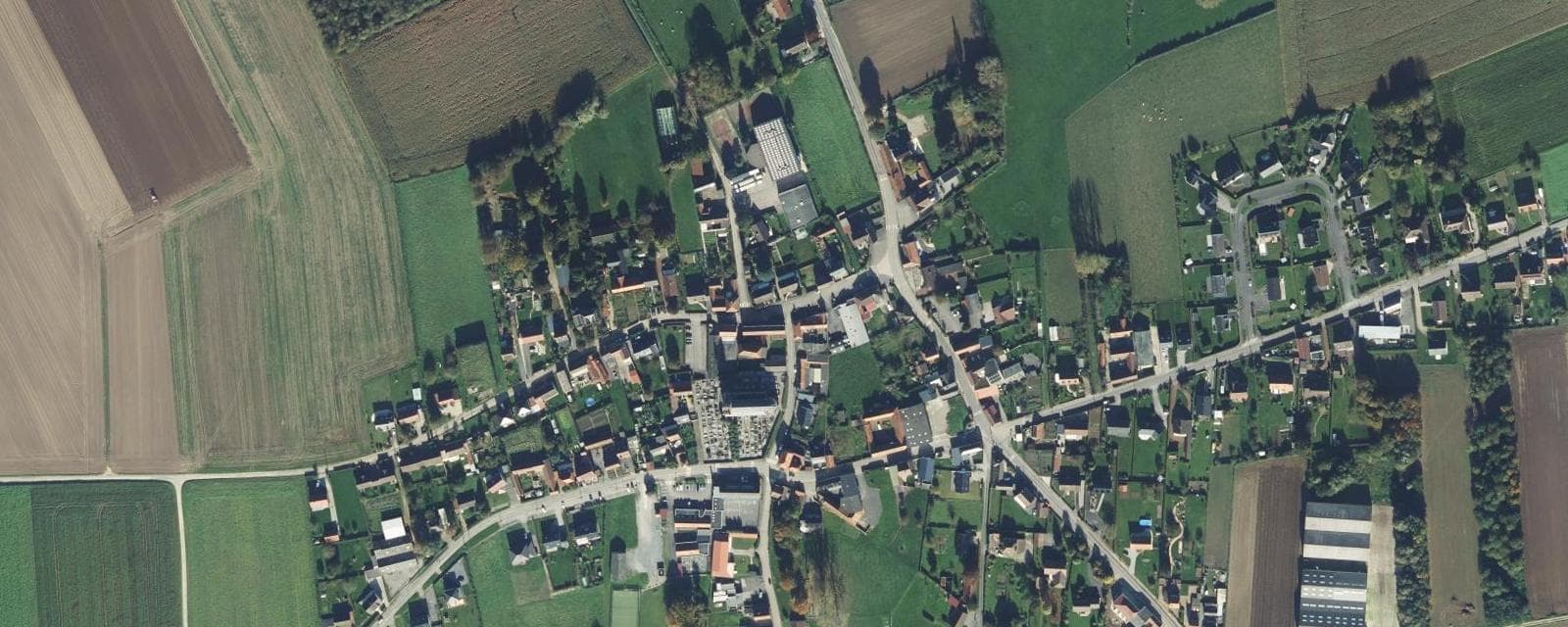 Vue aérienne de Roquetoire (Pas-de-Calais)