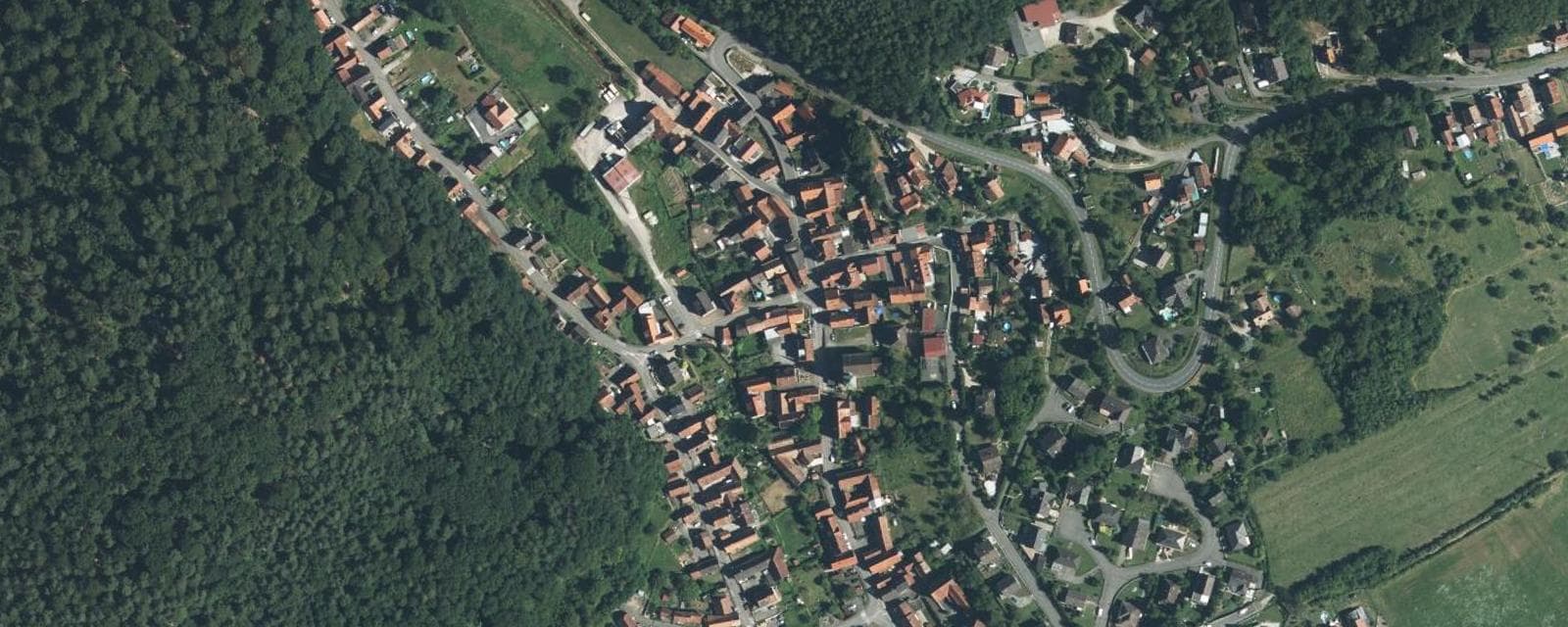 Vue aérienne de Rothbach (Bas-Rhin)