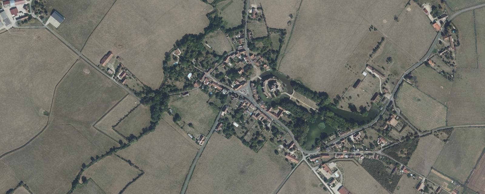 Vue aérienne de Sagonne (Cher)
