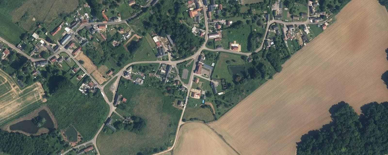 Vue aérienne de Saint-Aubin (Aisne)