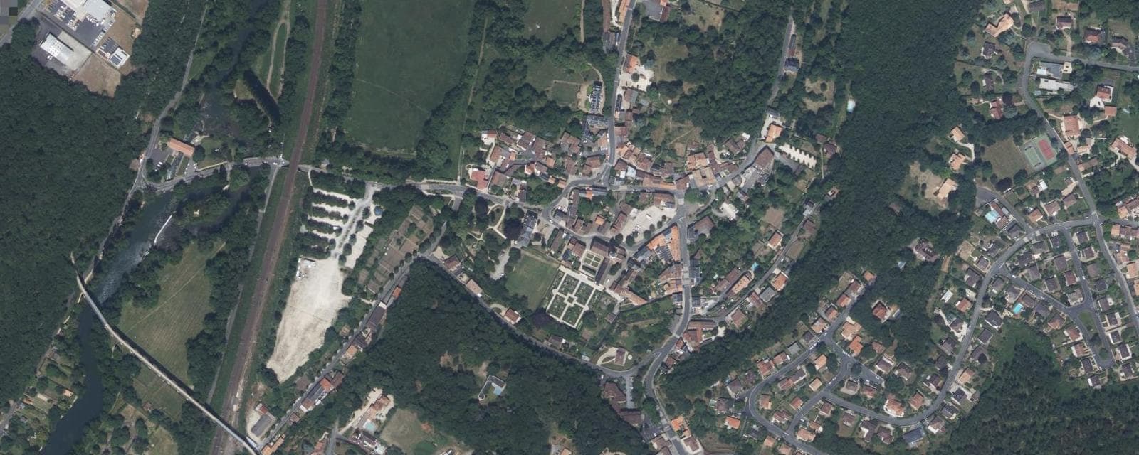 Vue aérienne de Saint-Benoît (Vienne)