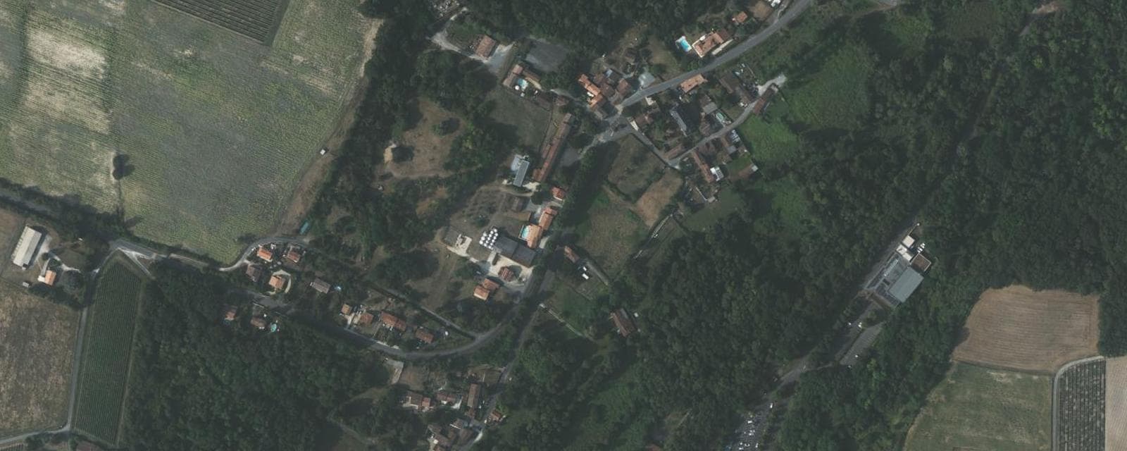 Vue aérienne de Saint-Césaire (Charente-Maritime)