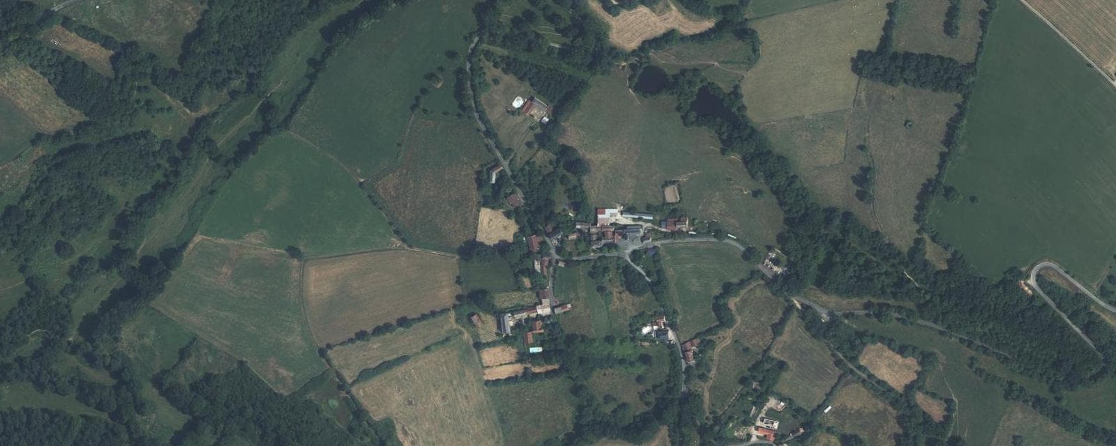 Vue aérienne de Saint-Christophe (Tarn)