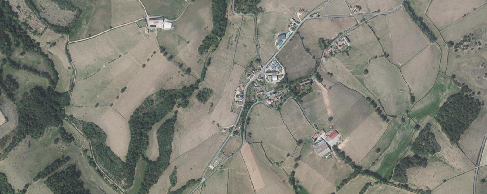 Vue aérienne de Saint-Eugène (Saône-et-Loire)