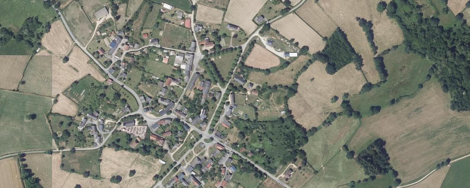 Vue aérienne de Saint-Fargeol (Allier)
