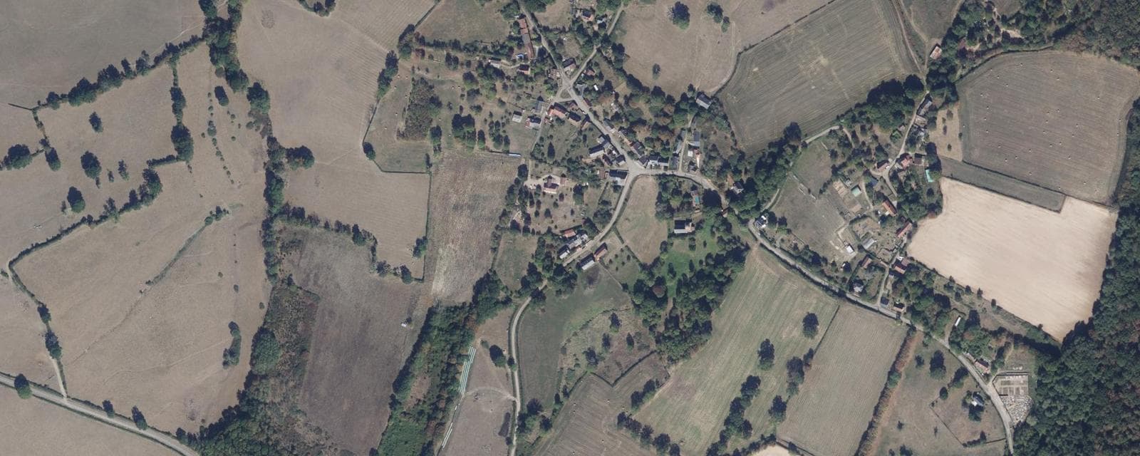 Vue aérienne de Saint-Franchy (Nièvre)
