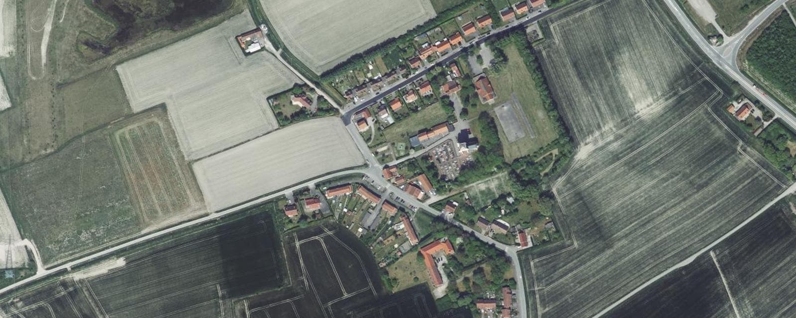 Vue aérienne de Saint-Georges-sur-l'Aa (Nord)