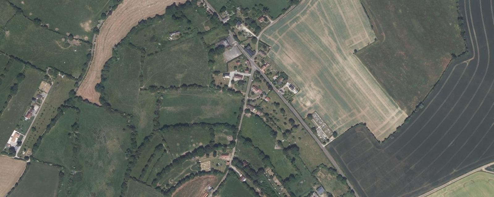 Vue aérienne de Saint-Germain-de-Clairefeuille (Orne)