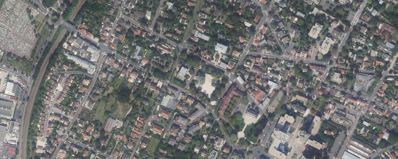 Vue aérienne de Saint-Gratien (Val-d'Oise)