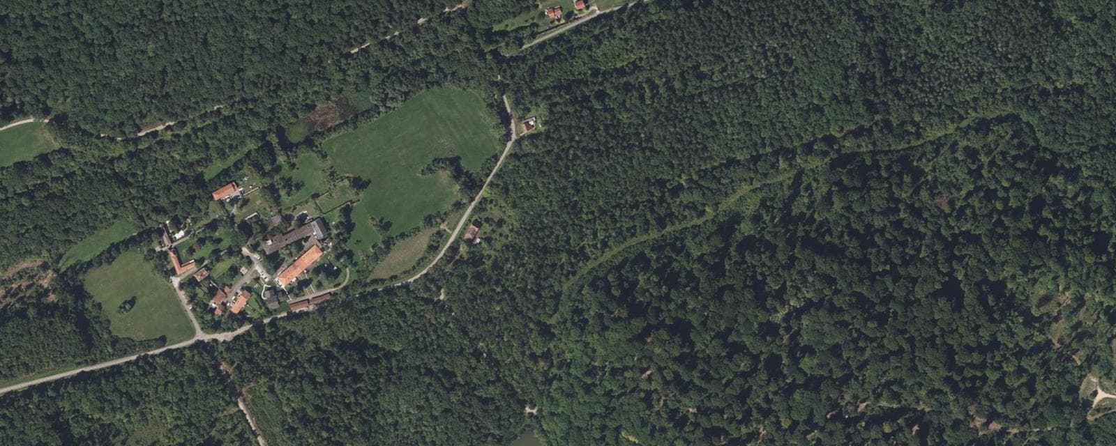 Vue aérienne de Saint-Hubert (Moselle)