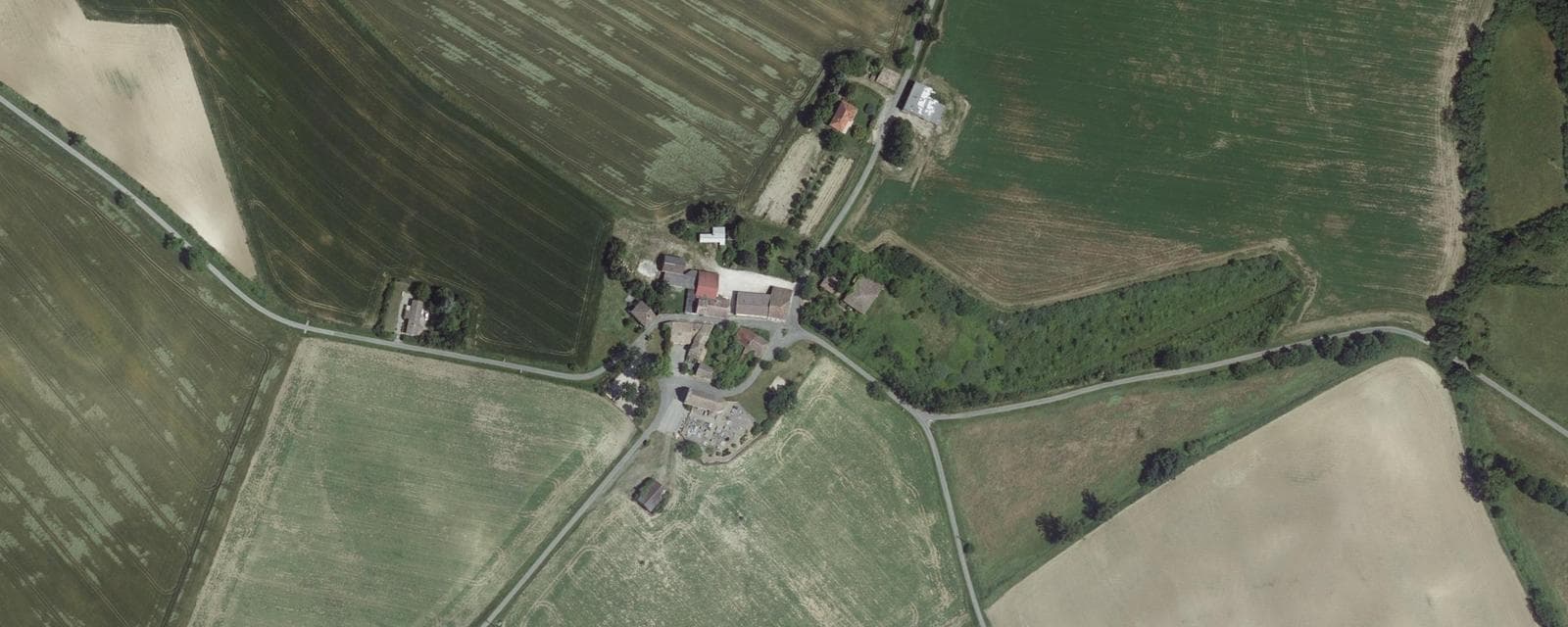 Vue aérienne de Saint-Jean-du-Bouzet (Tarn-et-Garonne)