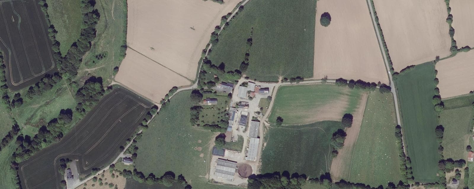 Vue aérienne de Saint-Jean-du-Corail-des-Bois (Manche)