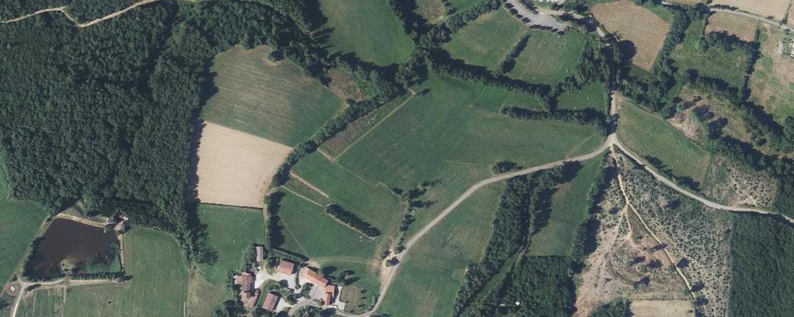 Vue aérienne de Saint-Julien-de-l'Herms (Isère)