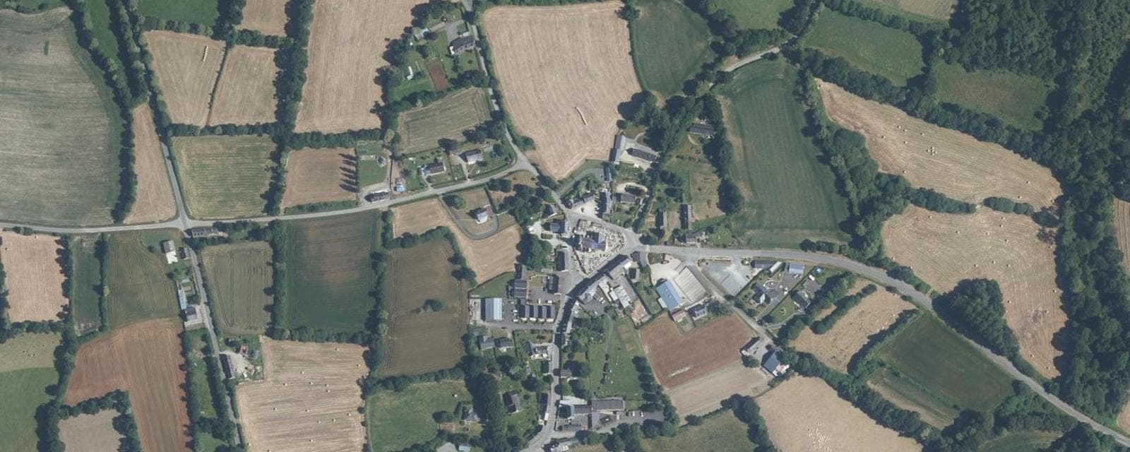 Vue aérienne de Saint-Laurent (Côtes-d'Armor)