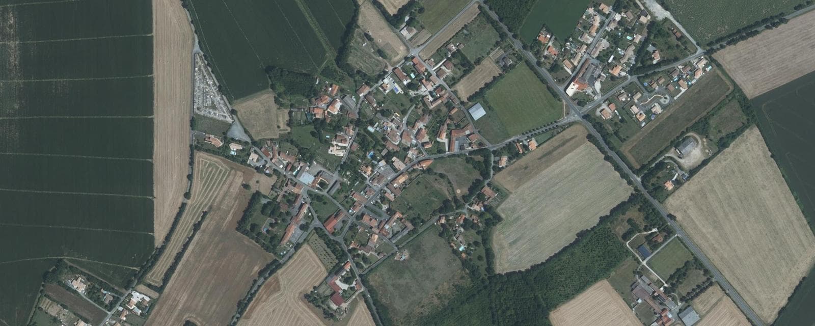 Vue aérienne de Saint-Mard (Charente-Maritime)