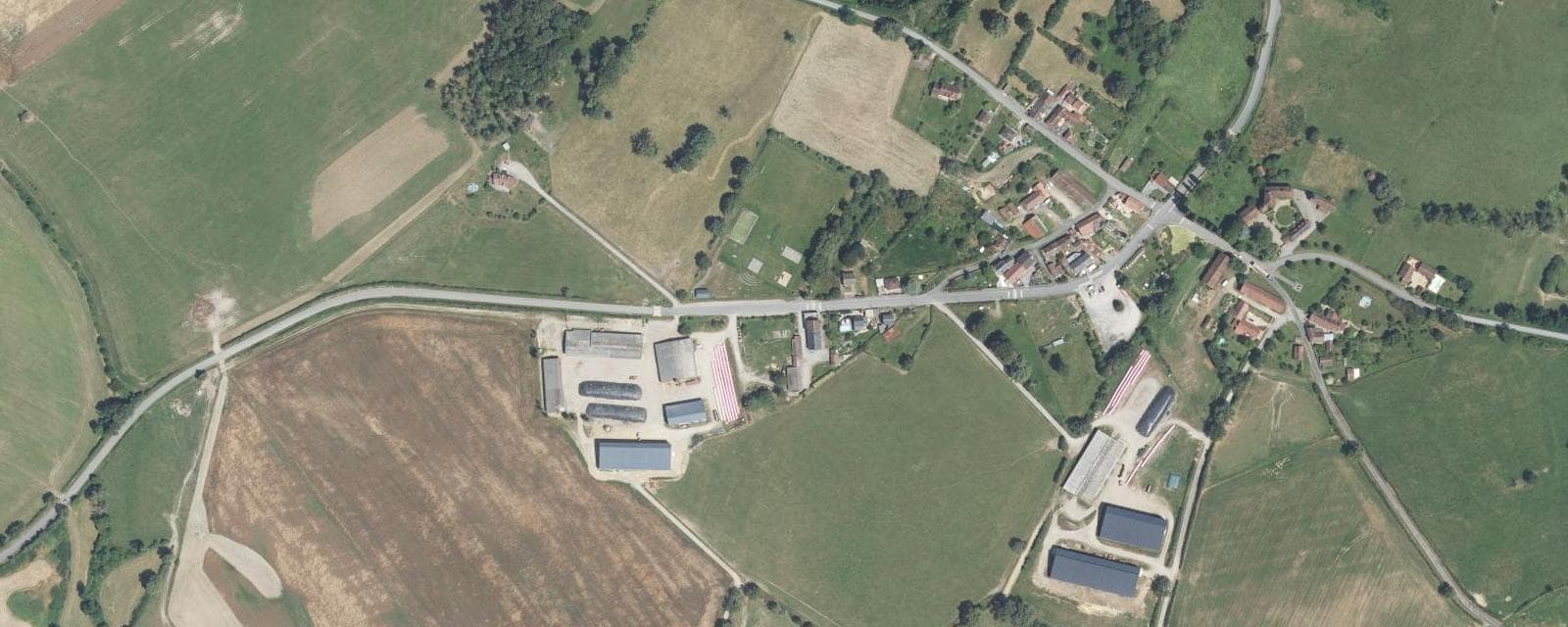 Vue aérienne de Saint-Martin-le-Mault (Haute-Vienne)