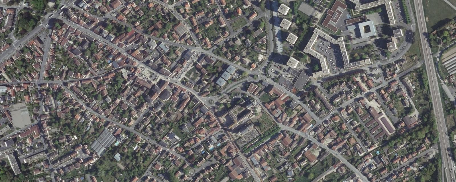 Vue aérienne de Saint-Memmie (Marne)
