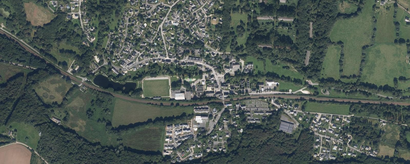 Vue aérienne de Saint-Nolff (Morbihan)