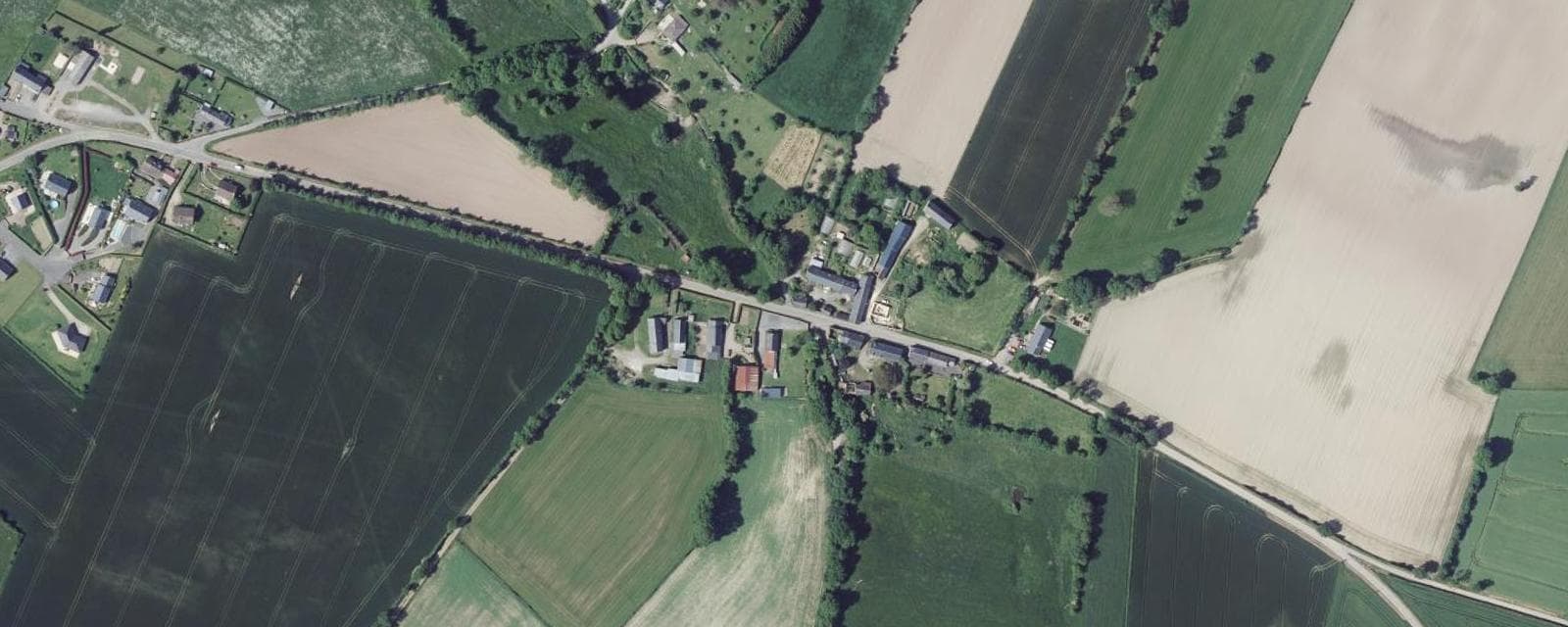 Vue aérienne de Saint-Omer (Calvados)
