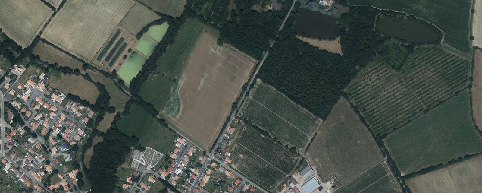 Vue aérienne de Saint-Révérend (Vendée)