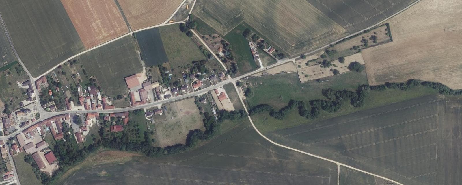 Vue aérienne de Saint-Vrain (Marne)