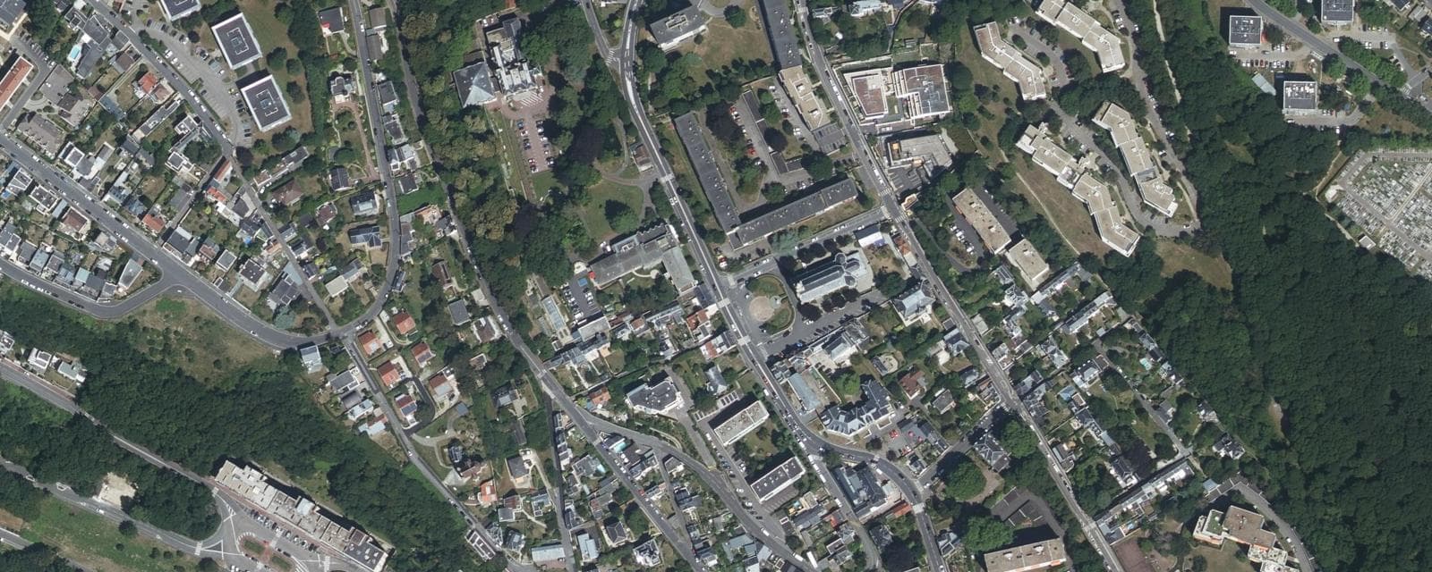 Vue aérienne de Sainte-Adresse (Seine-Maritime)