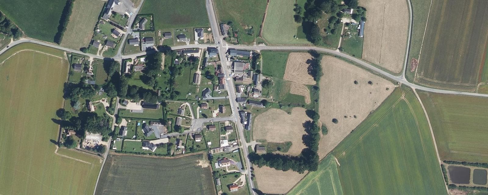 Vue aérienne de Sainte-Colombe (Seine-Maritime)