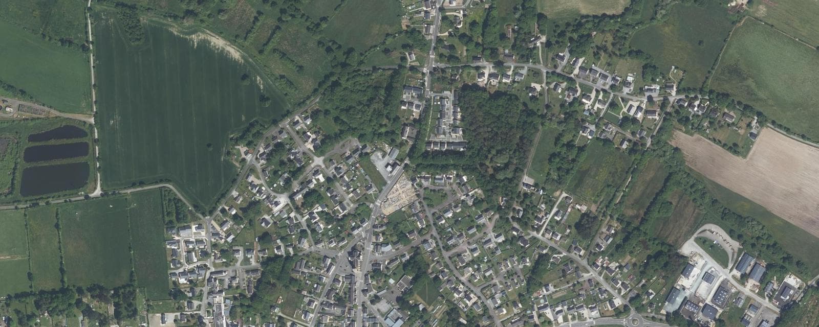 Vue aérienne de Sainte-Reine-de-Bretagne (Loire-Atlantique)