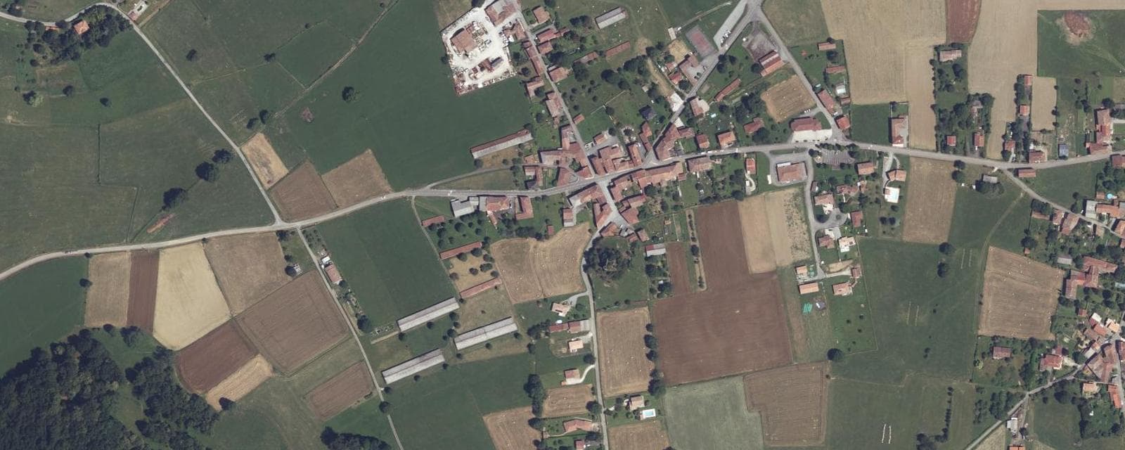 Vue aérienne de Saleich (Haute-Garonne)