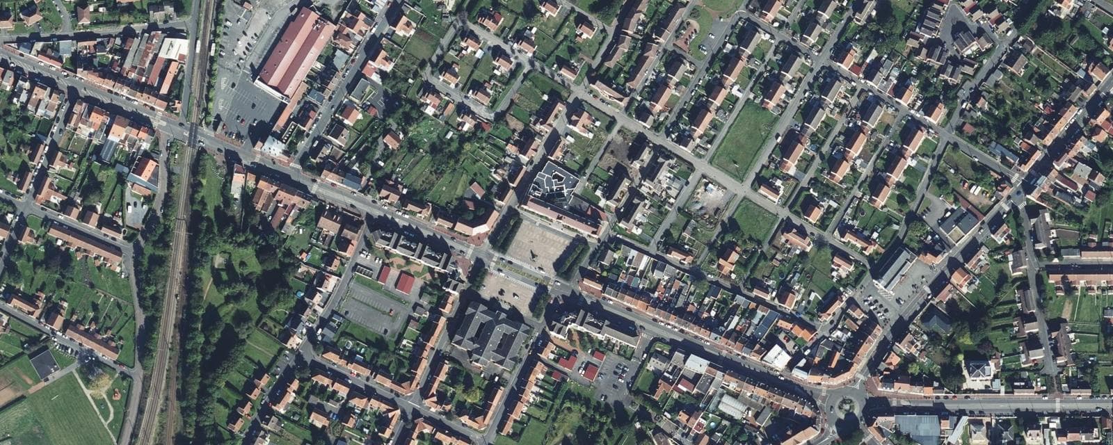 Vue aérienne de Sallaumines (Pas-de-Calais)
