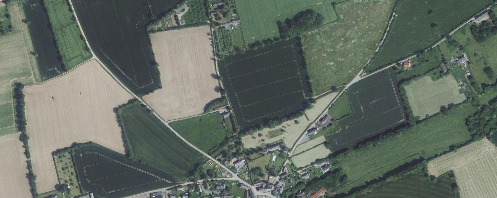 Vue aérienne de Sallen (Calvados)