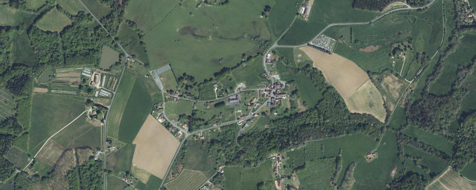 Vue aérienne de Sarlande (Dordogne)