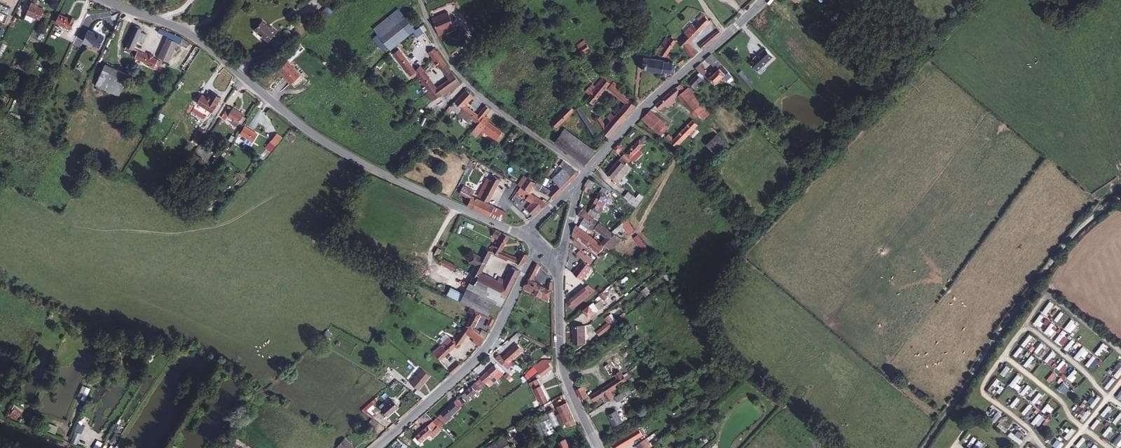 Vue aérienne de Saulchoy (Pas-de-Calais)