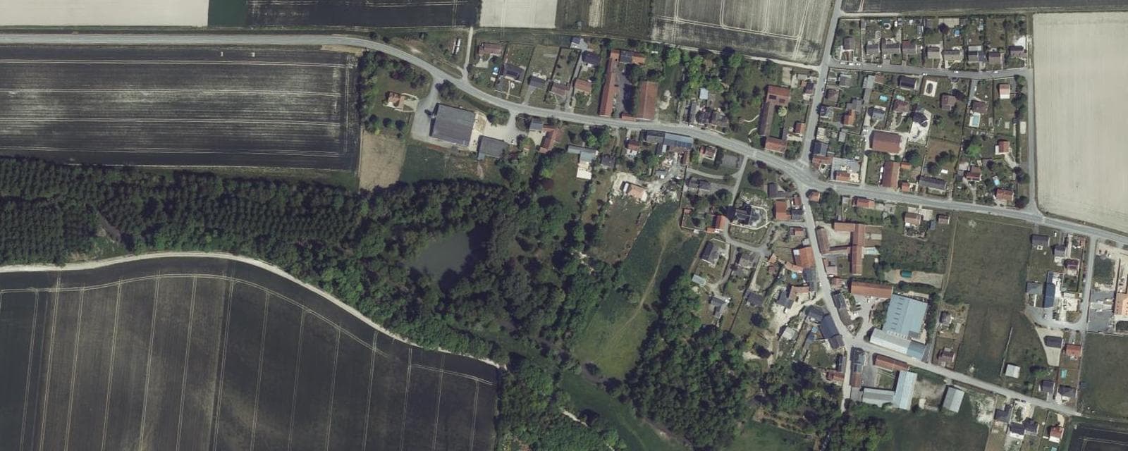 Vue aérienne de Sault-Saint-Remy (Ardennes)