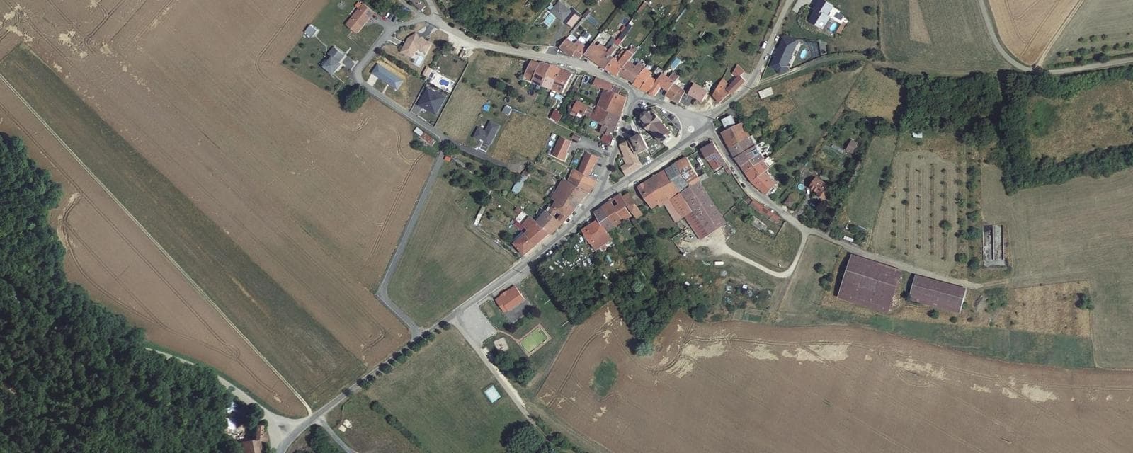 Vue aérienne de Saulxerotte (Meurthe-et-Moselle)