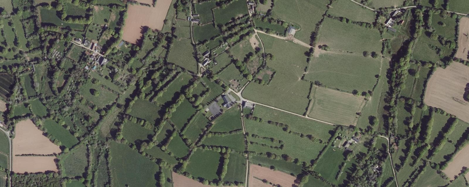 Vue aérienne de Saussemesnil (Manche)