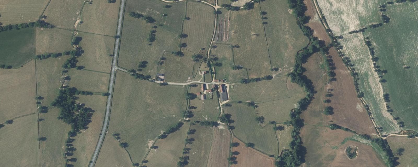Vue aérienne de Sauvagny (Allier)