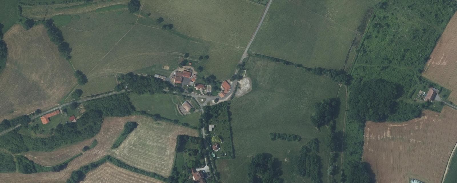 Vue aérienne de Scieurac-et-Flourès (Gers)